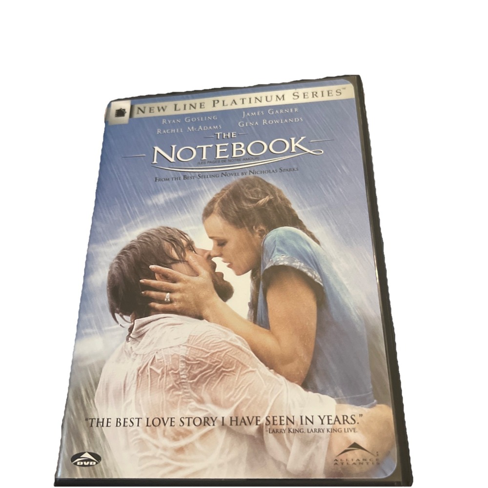 New Line The Notebook DVD Movie OS Blue Excellent Platinum Series Romance‎